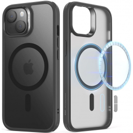 ESR Classic Hybrid HaloLock - Ανθεκτική MagSafe Θήκη Apple iPhone 15 - Frosted Black (4894240177990)