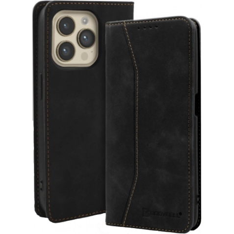 Bodycell Θήκη - Πορτοφόλι Apple iPhone 15 Pro Max - Black (5206015049453)