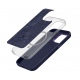 Crong Color Cover Lux Magnetic - Θήκη MagSafe Premium Σιλικόνης - Apple iPhone 15 Pro - Navy Blue (CRG-COLRLM-IP1561P-BLUE)