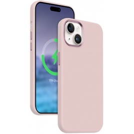Crong Color Cover Lux Magnetic - Θήκη MagSafe Premium Σιλικόνης - Apple iPhone 15 Plus - Pink (CRG-COLRLM-IP1567-PNK)