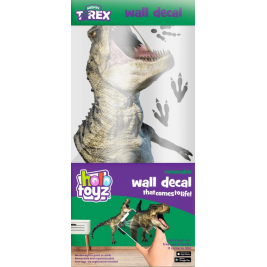 HoloToyz Mighty T-Rex AR Wall Decal - Τεράστιο Αυτοκόλλητο Τοίχου Επαυξημένης Πραγματικότητας με Εικόνες που Ζωντανεύουν σε Κινούμενα Σχέδια - 62 x 64 cm (D4TREX)