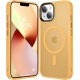 HappyCase Ημιδιάφανη Σκληρή Θήκη MagSafe - Apple iPhone 15 Plus - Matte Orange (8719246415241)