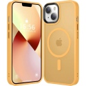 HappyCase Ημιδιάφανη Σκληρή Θήκη MagSafe - Apple iPhone 15 Plus - Matte Orange (8719246415241)