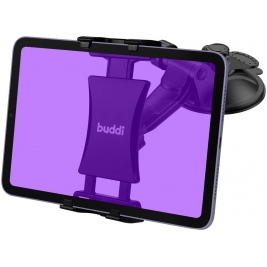 Buddi Tablet Holder for Car Dashboard / Windshield - Universal Ρυθμιζόμενη Βάση Στήριξης για Smartphone / Tablet με Βεντούζα για Ταμπλό / Παρμπρίζ Αυτοκινήτου - Black - 5 Έτη Εγγύηση (8719246384653)