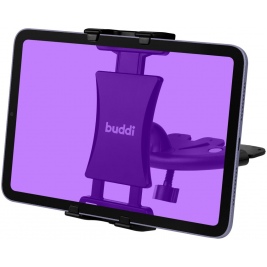 Buddi Tablet Holder for Car CD Slot - Universal Ρυθμιζόμενη Βάση Στήριξης Smartphone / Tablet για Υποδοχή CD Αυτοκινήτου - Black - 5 Έτη Εγγύηση (8719246384677)