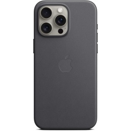 Official Apple FineWoven Case - Υφασμάτινη MagSafe Θήκη Apple iPhone 15 Pro Max - Black (MT4V3ZM/A)