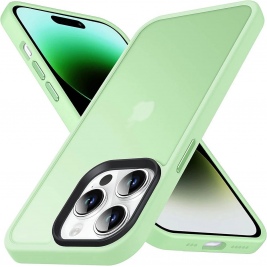 HappyCase Ημιδιάφανη Σκληρή Θήκη - Apple iPhone 15 Pro Max - Matte Green (8719246412691)