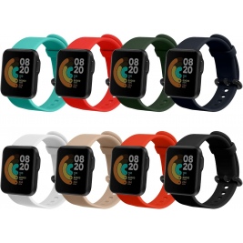 KW Λουράκι Σιλικόνης Xiaomi Mi Watch Lite / Redmi Watch - 8 Τεμάχια - Multicolor (61303.08)