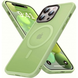 HappyCase Ημιδιάφανη Σκληρή Θήκη MagSafe - Apple iPhone 14 Pro - Matte Green (8719246412257)