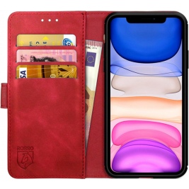 Rosso Element PU Θήκη Πορτοφόλι Apple iPhone 11 - Red (8719246321283)