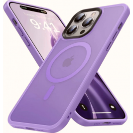 HappyCase Ημιδιάφανη Σκληρή Θήκη MagSafe - Apple iPhone 14 Pro - Matte Violet (8719246422454)