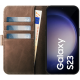 Rosso Elite - MagSafe Δερμάτινη Θήκη / Πορτοφόλι - Samsung Galaxy S23 - Brown (8719246420139)
