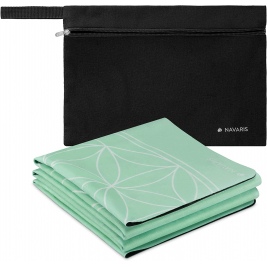 Navaris Foldable Yoga Mat for Travel - Αναδιπλούμενο Στρώμα για Γυμναστική / Yoga / Pilates με Θήκη Μεταφοράς - 1.5mm Πάχος - Turquoise (52702.37.01)