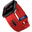 MobyFox Marvel - Universal Λουράκι Σιλικόνης για Όλα τα Apple Watch - Smartwatches (22mm) με 20 Digital Watch Faces για iOS - Spiderman Insignia (810083250748)