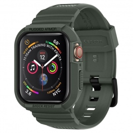 Spigen Θήκη Rugged Armor Pro Apple Watch Series SE/8/7/6/5/4 (45/44mm) - Military Green (062CS26016)