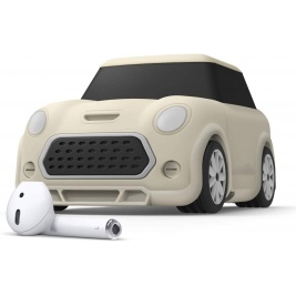 Elago AirPods Mini Car Case - Θήκη Σιλικόνης για AirPods 2nd Gen / 1st Gen - Creamy White (EAP-MINICAR-CWH)