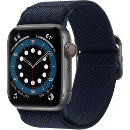 Spigen Lite Fit Υφασμάτινο Λουράκι Apple Watch Ultra/SE/8/7/6/5/4 (49/45/44mm) - Navy (AMP02287)