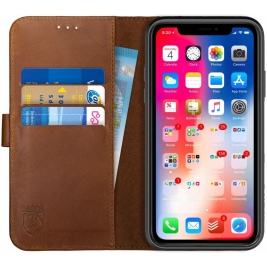 Rosso Deluxe Δερμάτινη Θήκη Πορτοφόλι Apple iPhone XR - Brown (8719246158346)