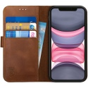 Rosso Deluxe Δερμάτινη Θήκη Πορτοφόλι Apple iPhone 11 - Brown (8719246206061)