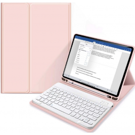 Tech-Protect SC Pen Smartcase Θήκη με Υποδοχή Apple Pencil και Πληκτρολόγιο Bluetooth - Apple iPad 10.2 2021 / 2020 / 2019 - Pink (9589046920950)