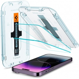 Spigen Tempered Glass GLAS.tR EZ Fit - Αντιχαρακτικό Γυαλί Οθόνης Apple iPhone 14 Pro Max - 2 Τεμάχια (AGL05202)