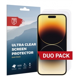 Rosso Ultra Clear Screen Protector - Μεμβράνη Προστασίας Οθόνης - Apple iPhone 14 Pro Max - 2 Τεμάχια (8719246369728)