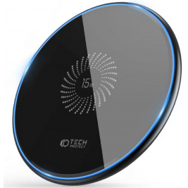 Tech-Protect QI15W-C1 Fast Wireless Charger - Ασύρματος Φορτιστής Qi - 15W - Black (9589046926310)