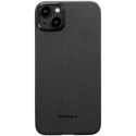 Pitaka MagEZ Case 4 - MagSafe Θήκη Aramid Fiber Body Apple iPhone 15 Plus - 0.95mm - 600D - Black / Grey / Twill (KI1501MA)