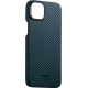 Pitaka MagEZ Case 4 - MagSafe Θήκη Aramid Fiber Body Apple iPhone 15 - 1.15mm - 1500D - Black / Blue / Twill (KI1508)