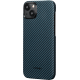 Pitaka MagEZ Case 4 - MagSafe Θήκη Aramid Fiber Body Apple iPhone 15 - 1.15mm - 1500D - Black / Blue / Twill (KI1508)