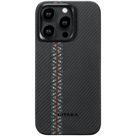 Pitaka Fusion Weaving MagEZ Case 4 - MagSafe Θήκη Aramid Fiber Body Apple iPhone 15 Pro - 0.95mm - 600D - Rhapsody (FR1501P)