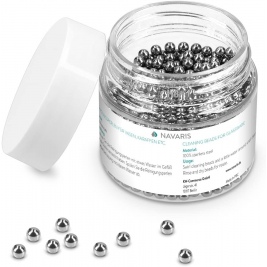 Navaris Decanter Cleaning Beads - Σφαίρες Καθαρισμού Γυάλινης Κανάτας Νερού από Ανοξείδωτο Ατσάλι - 1000 Τεμάχια - 3mm (42956)
