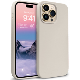 Crong Color Θήκη Premium Σιλικόνης Apple iPhone 14 Pro Max - Stone Beige (CRG-COLR-IP1467P-STN)