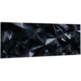 Navaris Magnetic Glass Memo Board - Γυάλινος Μαγνητικός Στερεοσκοπικός Πίνακας Ανακοινώσεων - 80 x 30 cm - Dark Stereoscopic Design (53031.01)