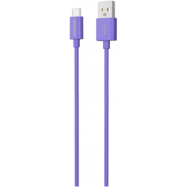 Riversong Lotus 08 - Καλώδιο Φόρτισης και Μεταφοράς Δεδομένων 3A USB σε Type-C - 120cm - Purple (CT71PU)