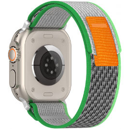 Techsuit Watchband W039 - Nylon Λουράκι Apple Watch Ultra2/Ultra1/SE/9/8/7/6/5/4 (49/45/44mm) - Green / Green (5949419001848)
