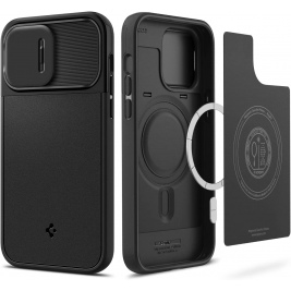 Spigen Optik Armor MagFit - Θήκη MagSafe με Κάλυμμα για την Κάμερα - Apple iPhone 14 Pro - Black (ACS04993)