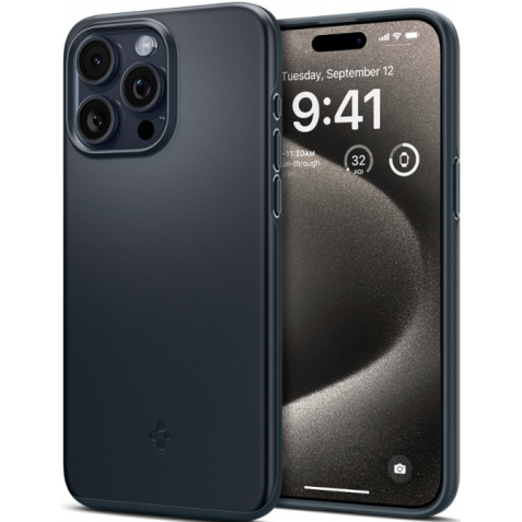 Spigen Θήκη Thin Fit - Apple iPhone 15 Pro Max - Metal Slate (ACS06546)