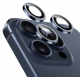 ESR Armorite Camera Lens Protectors - Αντιχαρακτικό Γυαλί Προστασίας για Φακό Κάμερας - Apple iPhone 15 Pro / 15 Pro Max - Rhinestone Blue (4894240174180)