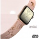 MobyFox Star Wars - Universal Λουράκι Σιλικόνης για Όλα τα Apple Watch - Smartwatches (22mm) με 20 Digital Watch Faces για iOS - Leia Organa Gold Edition (810083250182)