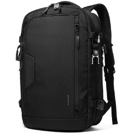 Bange 22039 Business Travel Backpack - Ανθεκτικό Επεκτάσιμο Σακίδιο / Τσάντα Πλάτης - Μεταφοράς Laptop έως 17.3 - 26L έως 45L - Black
