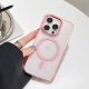 Θήκη Transparent TPU+PC Case for iPhone 15 Pro Max Drop-proof Compatible with MagSafe-pink
