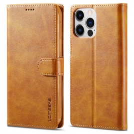 Θήκη iPhone 15 Pro Max LC.IMEEKE Wallet leather stand Case-Brown