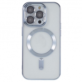 Θήκη Transparent TPU for iPhone 15 Pro Compatible with MagSafe-Baby blue