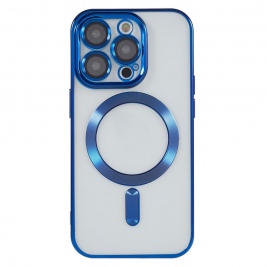 Θήκη Transparent TPU for iPhone 15 Pro Compatible with MagSafe-Blue