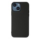 Θήκη iphone 15 Plus Carbon Fiber Texture PU leather Coated TPU-Black