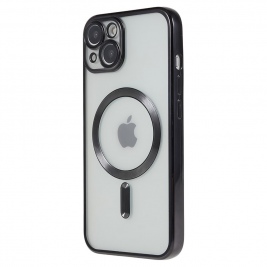 Θήκη Transparent TPU for iPhone 15 Plus Compatible with MagSafe-Black