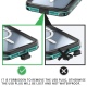 Αδιάβροχη θήκη iPhone 15 SHELLBOX Dot+ Series IP68 Compatible with MagSafe-Black
