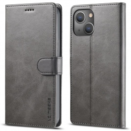 Θήκη iPhone 15 LC.IMEEKE Wallet leather stand Case-Grey