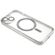 Θήκη Transparent TPU for iPhone 15 Compatible with MagSafe-Silver